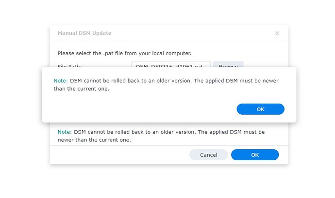 dsm_upgrade_failure