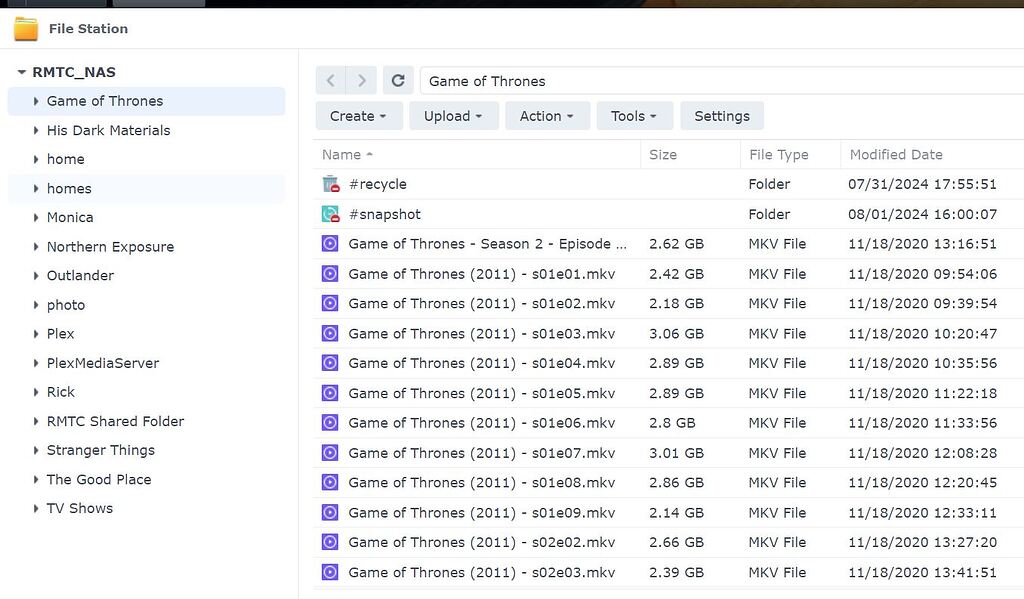 Plex Media Server Question - Too Many Folders in Synology File Station ...