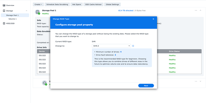 03_Configure Storage Pool Option